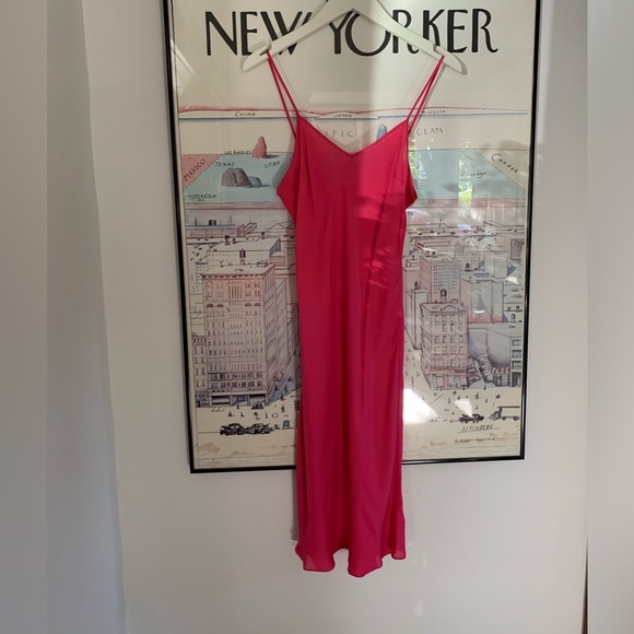 NWT Willow silk shirt dress with matching slip dress size L - Picture 2 of 14